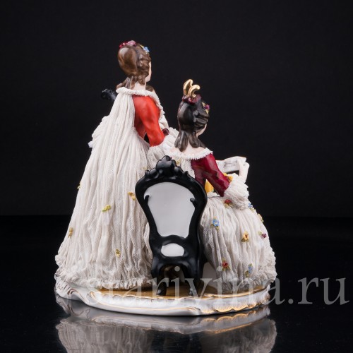 Музыкальное трио, кружевная, Ackermann & Fritze, Германия, нач. 20 в