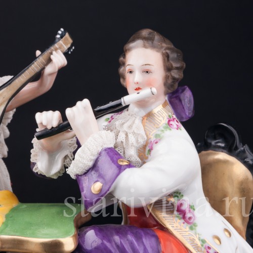 Музыкальное трио, кружевная, Ackermann & Fritze, Германия, нач. 20 в