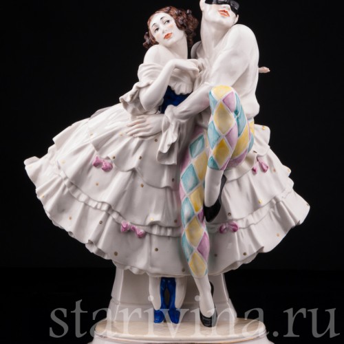 Арлекин и Коломбина, Volkstedt, Германия, нач. 20 в