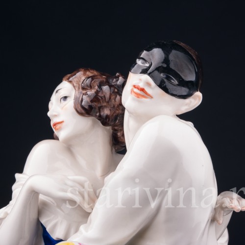 Арлекин и Коломбина, Volkstedt, Германия, нач. 20 в