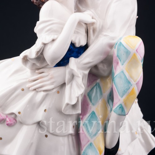 Арлекин и Коломбина, Volkstedt, Германия, нач. 20 в