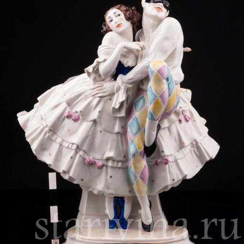 Арлекин и Коломбина, Volkstedt, Германия, нач. 20 в