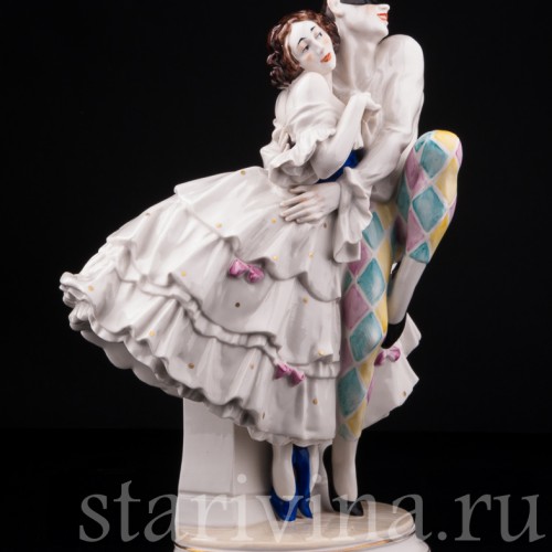 Арлекин и Коломбина, Volkstedt, Германия, нач. 20 в