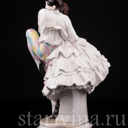 Арлекин и Коломбина, Volkstedt, Германия, нач. 20 в