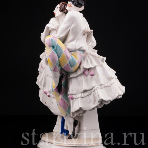 Арлекин и Коломбина, Volkstedt, Германия, нач. 20 в