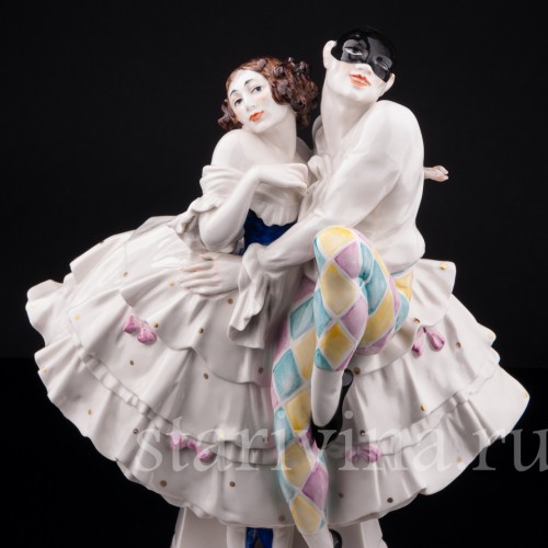 Арлекин и Коломбина, Volkstedt, Германия, нач. 20 в