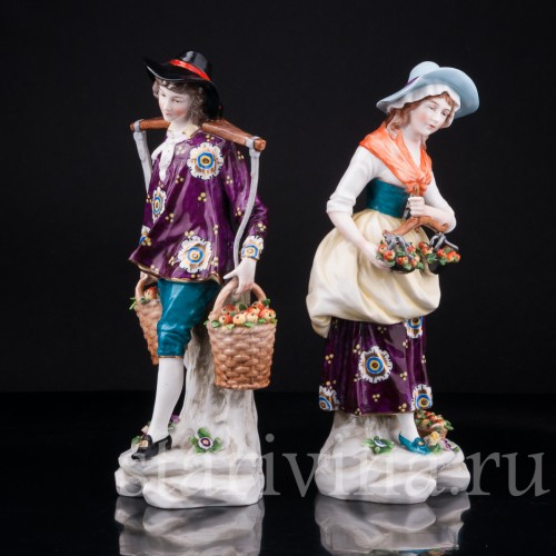 Продавцы яблок, Sitzendorf, Германия, пер. пол. 20 в