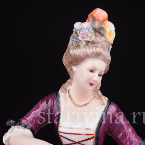 Дама с павлином, Германия, нач. 20 в