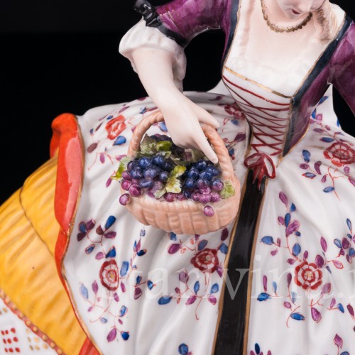 Дама с павлином, Германия, нач. 20 в