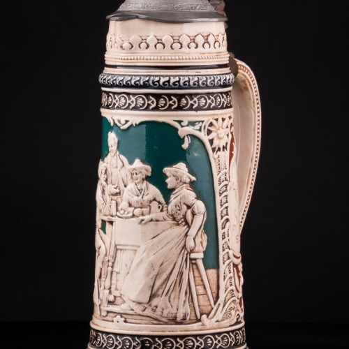 Старинный Пивной кувшин, 2 л, Rosskopf & Gerz, Германия, 1901-14 гг.