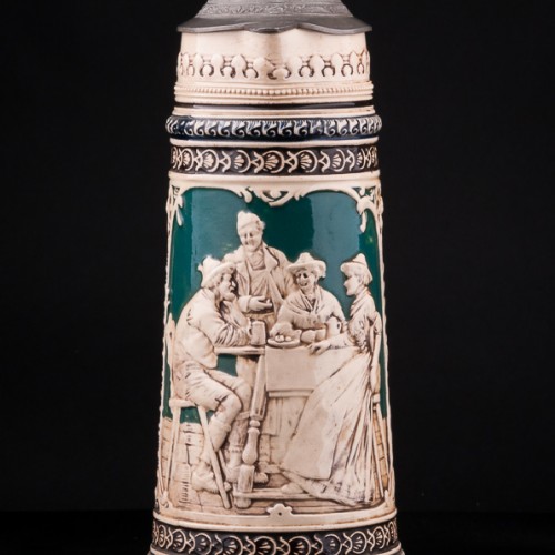 Старинный Пивной кувшин, 2 л, Rosskopf & Gerz, Германия, 1901-14 гг.