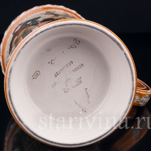 Пивная кружка "Игра в мяч", 1/2 л, Villeroy & Boch, Германия, 1885 г