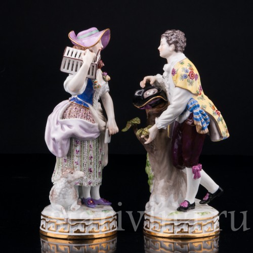 Фарфорвая статуэтка Пасторальная пара, Meissen, Германия, кон. 19 - нач. 20 вв.