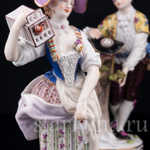 Фарфорвая статуэтка Пасторальная пара, Meissen, Германия, кон. 19 - нач. 20 вв.