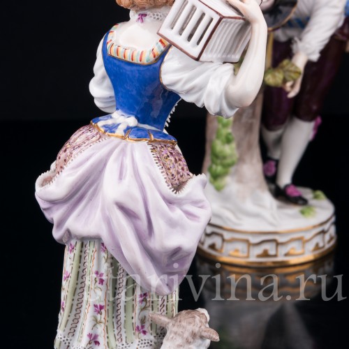 Фарфорвая статуэтка Пасторальная пара, Meissen, Германия, кон. 19 - нач. 20 вв.
