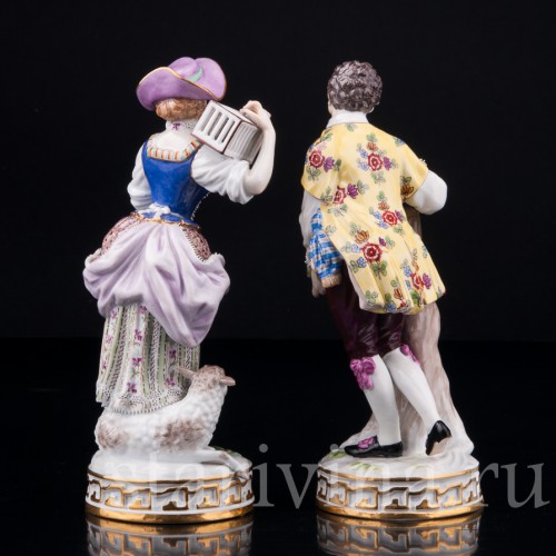 Фарфорвая статуэтка Пасторальная пара, Meissen, Германия, кон. 19 - нач. 20 вв.