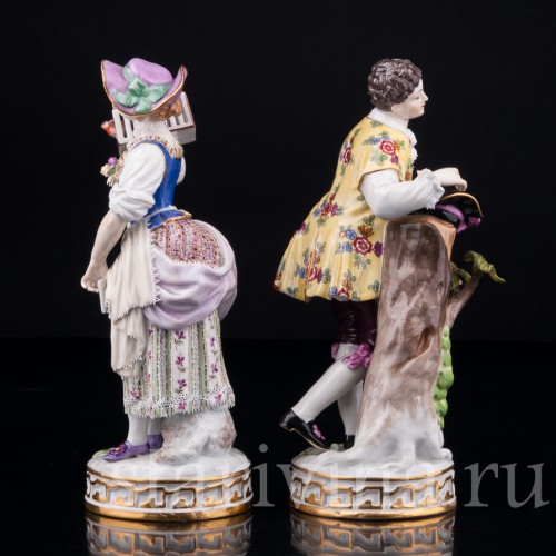 Фарфорвая статуэтка Пасторальная пара, Meissen, Германия, кон. 19 - нач. 20 вв.