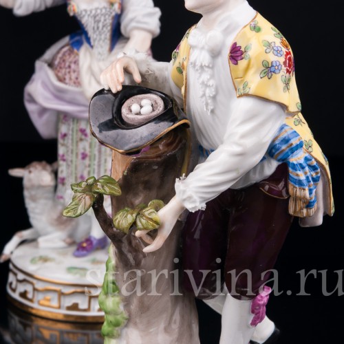 Фарфорвая статуэтка Пасторальная пара, Meissen, Германия, кон. 19 - нач. 20 вв.