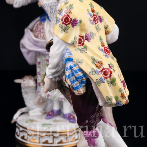 Фарфорвая статуэтка Пасторальная пара, Meissen, Германия, кон. 19 - нач. 20 вв.