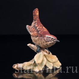 Крапивник на ветке, Capodimonte, Италия, сер. 20 в