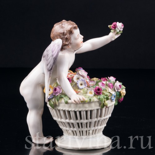 Ангелочек с корзиной цветов, Meissen, Германия, нач. 20 в