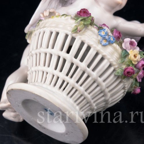 Ангелочек с корзиной цветов, Meissen, Германия, нач. 20 в