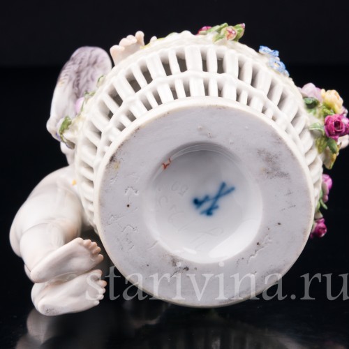 Ангелочек с корзиной цветов, Meissen, Германия, нач. 20 в