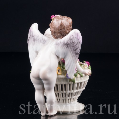 Ангелочек с корзиной цветов, Meissen, Германия, нач. 20 в