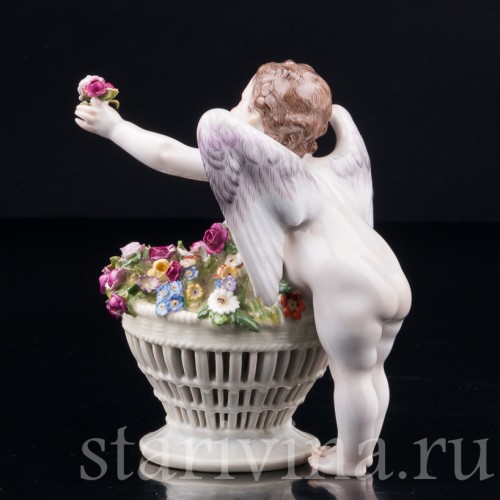 Ангелочек с корзиной цветов, Meissen, Германия, нач. 20 в