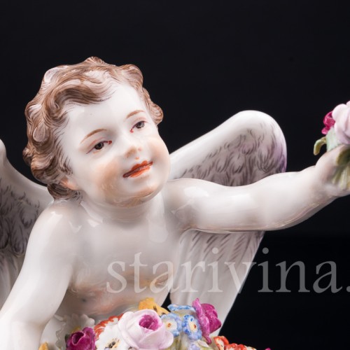 Ангелочек с корзиной цветов, Meissen, Германия, нач. 20 в