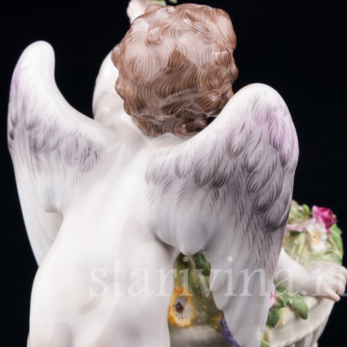 Ангелочек с корзиной цветов, Meissen, Германия, нач. 20 в