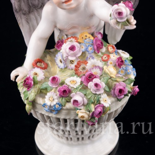 Ангелочек с корзиной цветов, Meissen, Германия, нач. 20 в