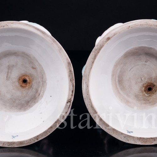 Парные подсвечники Пара с детьми, Richard Eckert & Co, Германия, 19 в