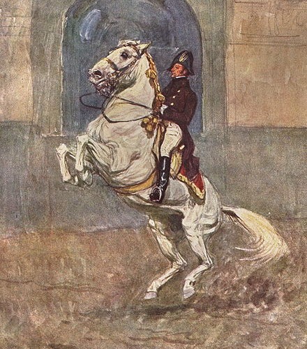 Статуэтка Курбет, испанская школа верховой езды, Augarten, Австрия, сер. 20 в.