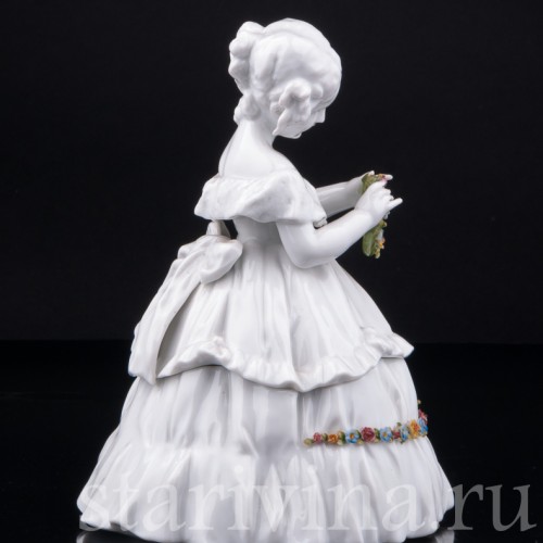 Девочка с венком, шкатулка, E. A. Muller, Германия, нач. 20 в