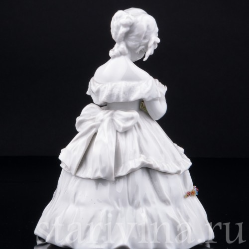 Девочка с венком, шкатулка, E. A. Muller, Германия, нач. 20 в