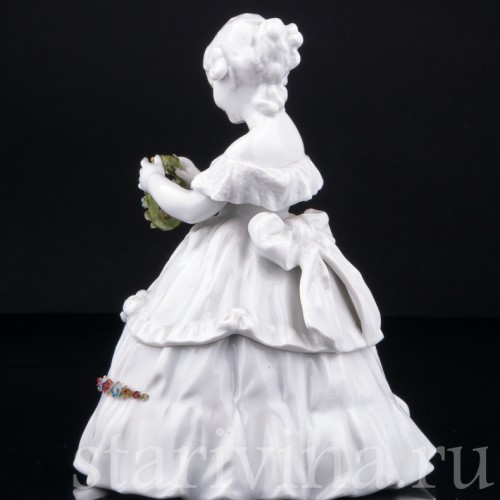 Девочка с венком, шкатулка, E. A. Muller, Германия, нач. 20 в