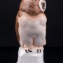 Фарфорвая статуэтка птицы Ушастая сова, Hertwig & Co, Германия, 1920-30 гг.