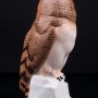 Фарфорвая статуэтка птицы Ушастая сова, Hertwig & Co, Германия, 1920-30 гг.