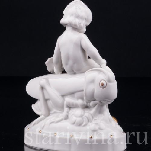 Девочка на кузнечике, Hertwig & Co, Германия, нач. 20 в