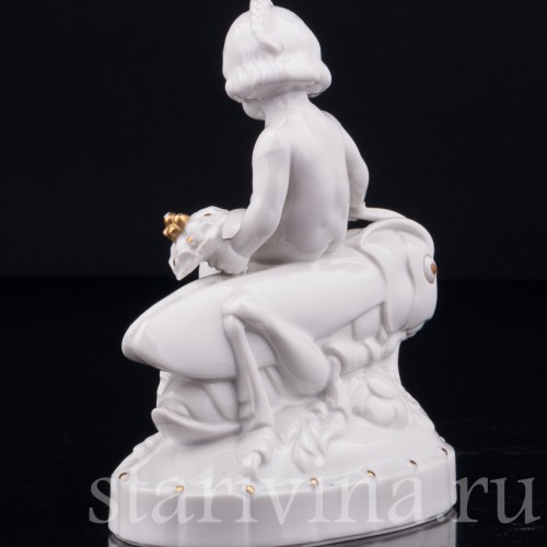 Девочка на кузнечике, Hertwig & Co, Германия, нач. 20 в