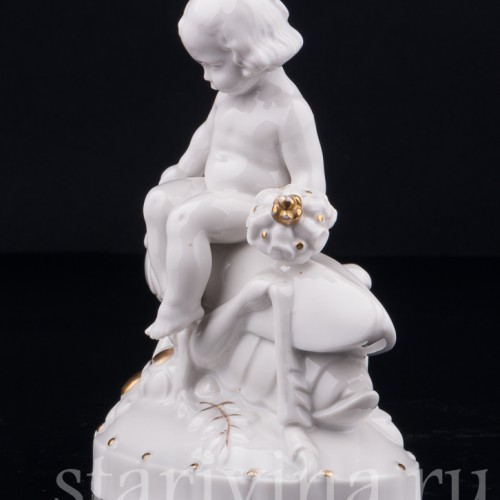 Девочка на кузнечике, Hertwig & Co, Германия, нач. 20 в