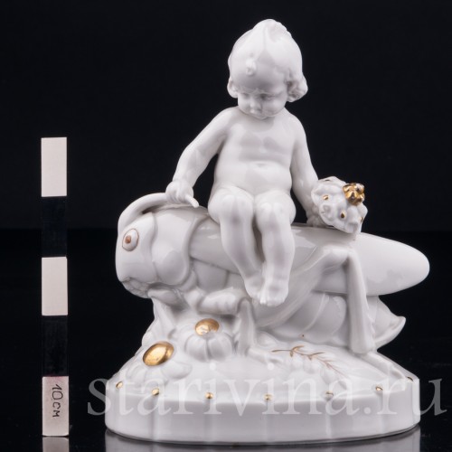 Девочка на кузнечике, Hertwig & Co, Германия, нач. 20 в