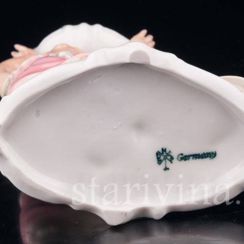 Девочка и цыпленок, Karl Ens, Германия, 1920-30 гг