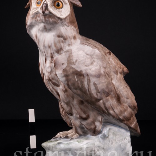 Ушастая сова, Karl Ens, Германия, нач. 20 в