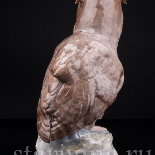 Ушастая сова, Karl Ens, Германия, нач. 20 в