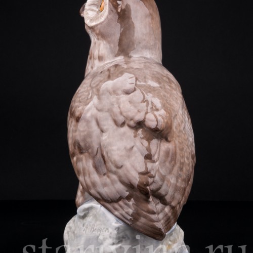 Ушастая сова, Karl Ens, Германия, нач. 20 в