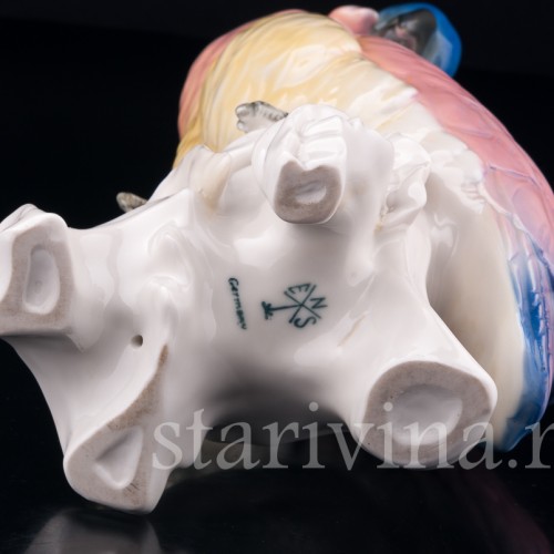 Попугай какаду на кукурузе, Karl Ens, Германия, 1920-30 гг