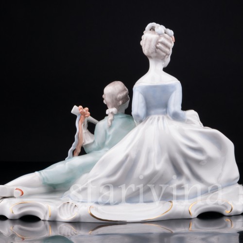 Фигурка из фарфора Пара с мандолиной, Rosenthal, Германия, 1930-50 гг.