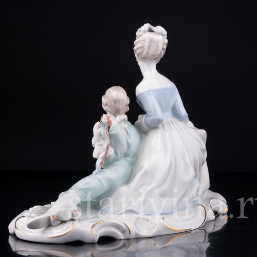 Фигурка из фарфора Пара с мандолиной, Rosenthal, Германия, 1930-50 гг.